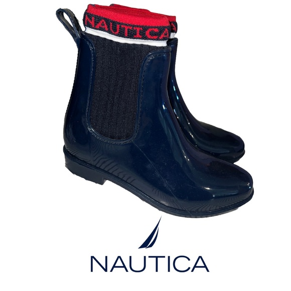 Nautica | Women’s Navy Rain Boots | Size 7 - Picture 3 of 3